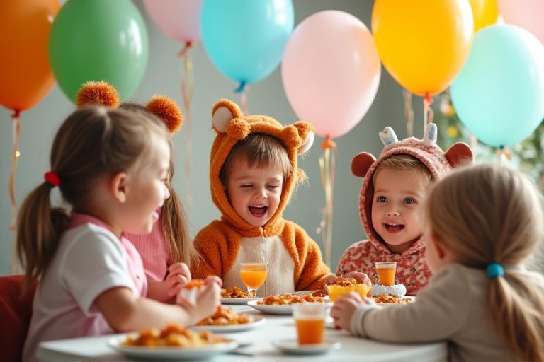 Fiesta infantil con temática de mamíferos